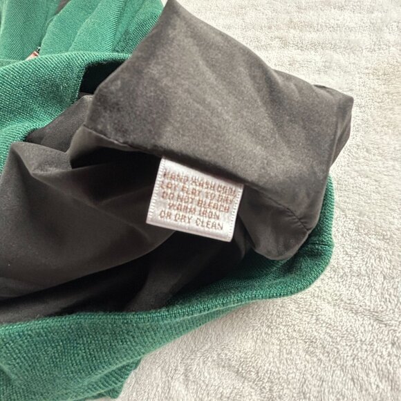 Peter Millar Mens Green Merino Wool Sleeveless 1/2 Zip Sweater Vest Size Large - Picture 4 of 7